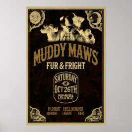 Poster Folheto De Peles E De OG