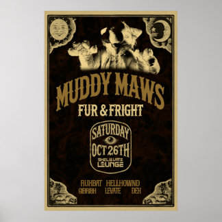 Poster Folheto De Peles E De OG