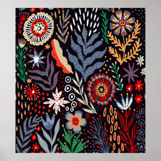 Poster Folheto, design de tecido sem costura com brilho