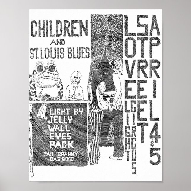 Poster Folheto do Circo Leve da Rua Love Apr4&5'69 (Frente)