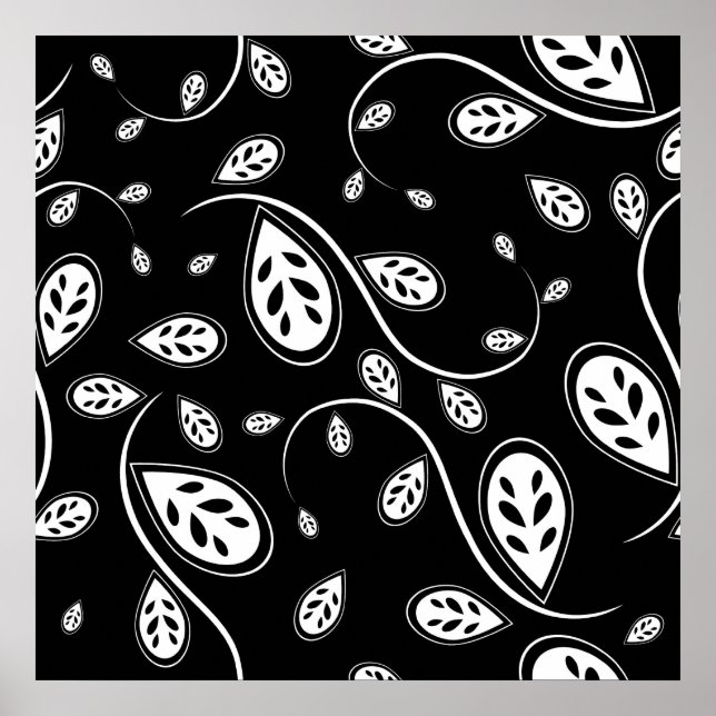 Pôster Folhetos Pretos e Brancos - 50 Retroativo (Frente)