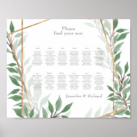 Foliage Faux gold Plano geométrico