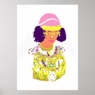 Poster Folk Costume-Inspired Canvas Art