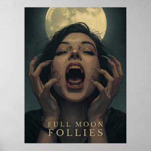 Poster Follies de Lua Completa Dia das Bruxas