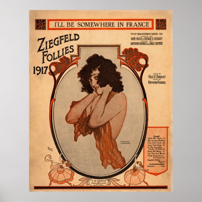 Poster Follies de Ziegfeld 1917 (Frente)