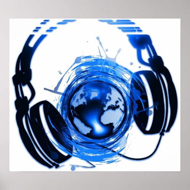 Poster Fones de ouvido (Frente)