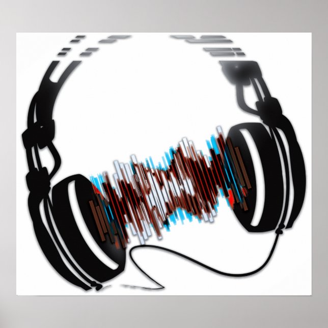 Poster Fones de ouvido (Frente)