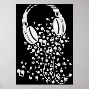 Pôster Fones de ouvido