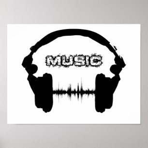 POSTER FONES DE OUVIDO DA MÚSICA