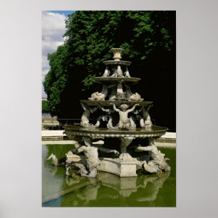 Poster Fontaine de la Pyramide