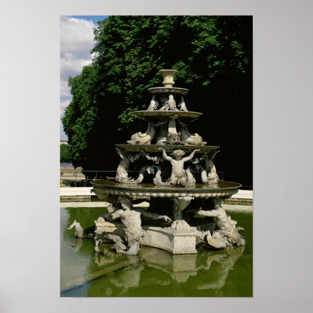 Poster Fontaine de la Pyramide (Frente)