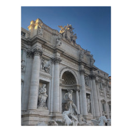 Pôster fontaine de Trevi à Rome