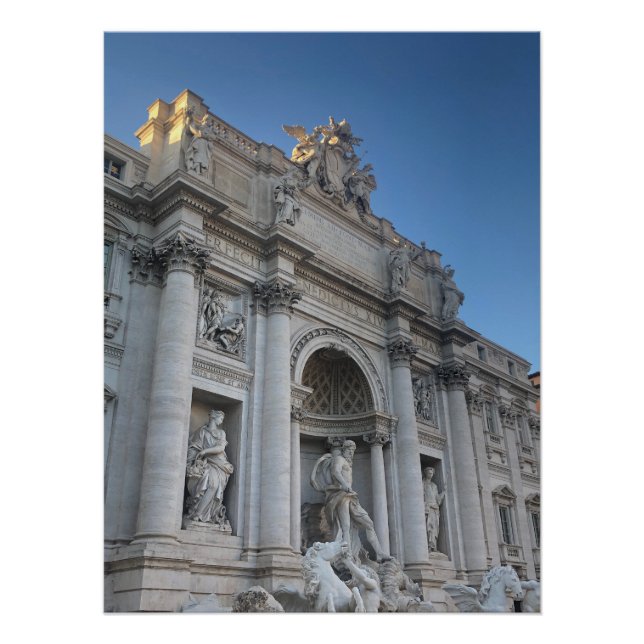 Pôster fontaine de Trevi à Rome  (Frente)
