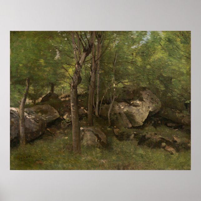 Poster Fontainebleau - Jean-Baptiste - Corot Fine Art (Frente)