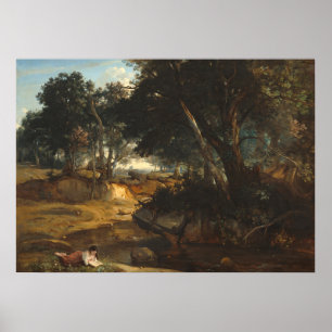 Poster Fontainebleau - Jean-Baptiste - Posto Corot Fine A