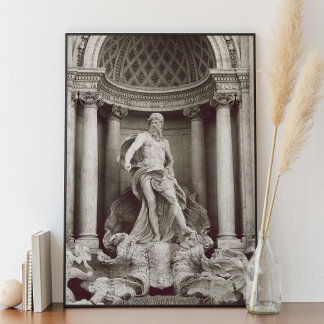 Poster Fontana di Trevi em Roma Itália Fotografia