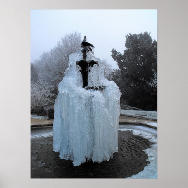 Poster Fonte congelada (Frente)