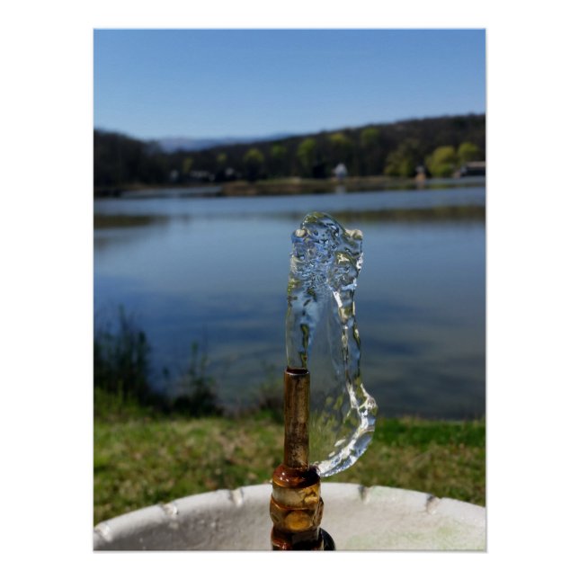 Pôster fonte de água do bebendo (Frente)