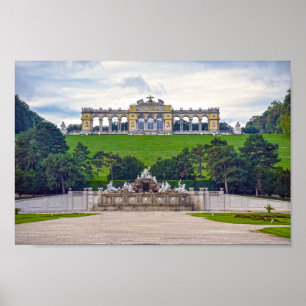 Poster Fonte de Netuno e Gloriette, Palácio de Schonbrunn