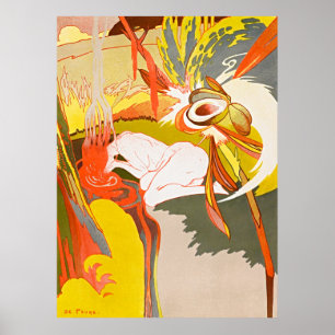 Poster Fonte do Mau - Art Nouveau Femme Fatale