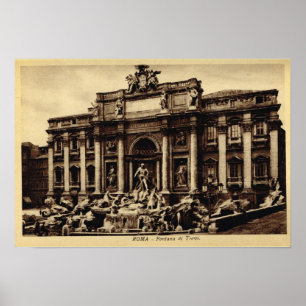 Poster Fonte do Trevi de Roma