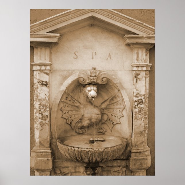 Poster Fonte em Roma (Frente)
