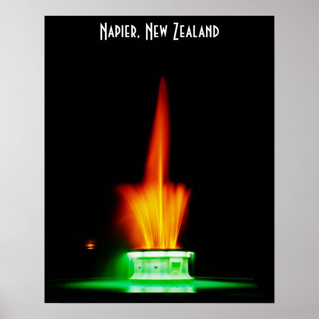Poster Fonte Napier NZ (Frente)
