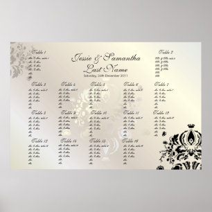 Pôster Fonte PixDezines Dolcè Damask/Mesa #s/DIY