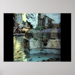 Pôster Fonte romana, Aix-en-Provence, France