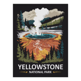 Pôster Fonte Termal do Parque Nacional de Yellowstone