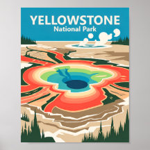 Fonte Termal Grand Prismatic de Yellowstone Viagem