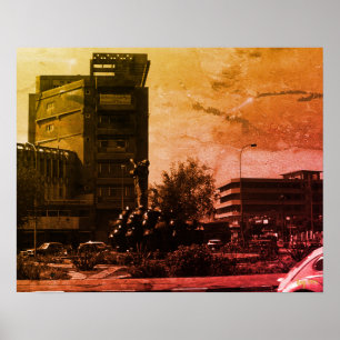 Poster Fonteira vintage Iraque bagdá