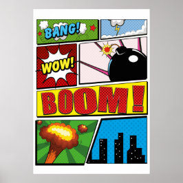 Poster Fontes de história em quadrinhos!