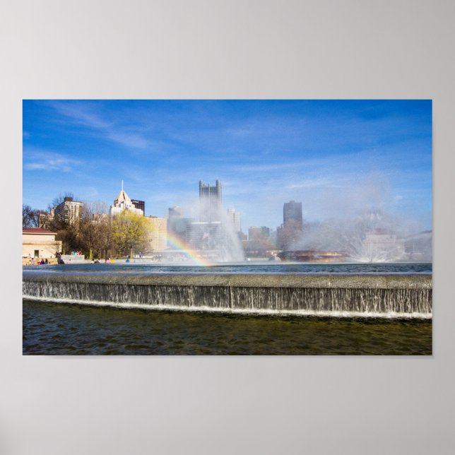 Pôster Fontes do Point State Park, Pittsburgh, PA (Frente)