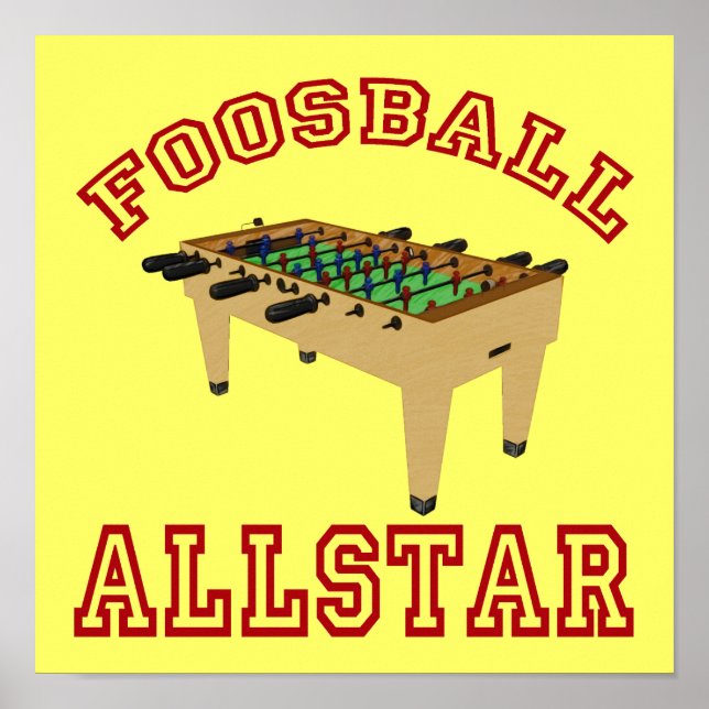Poster Foosball Allstar (Frente)