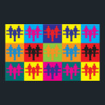 Pôster Foosball Pop Art<br><div class="desc">Foosball Pop Art. Se Foosball é seu passatempo,  ocupação ou obsessão,  mostre-o com camisetas de futebol,  canecas,  adesivos e muito mais. Eles também são presentes de excelente para outros fãs do Foosball!</div>