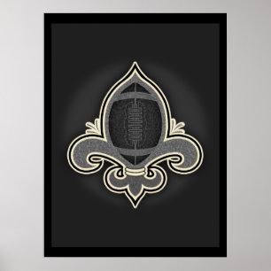 Poster Footbal de Lis - bw