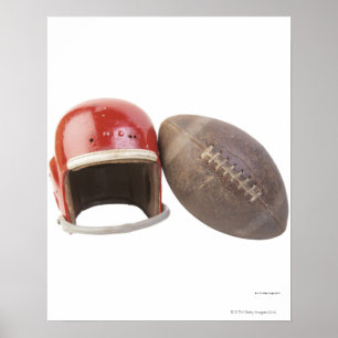 Poster Football and helmet