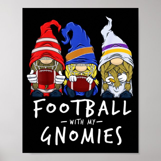 Poster Football Gnomes Football With My Gnomies For Boys  (Frente)