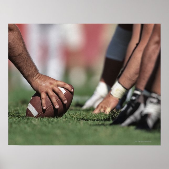 Pôster Football line of scrimmage (Frente)