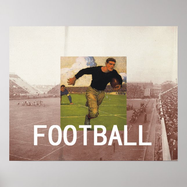 Poster Football Old School (Frente)