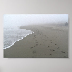 Pôster Footprints in the sand