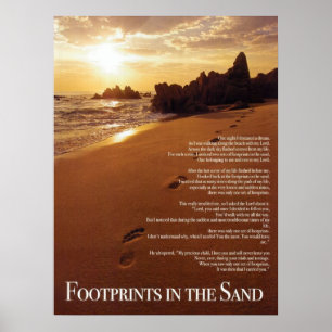 Poster FootPrints na areia