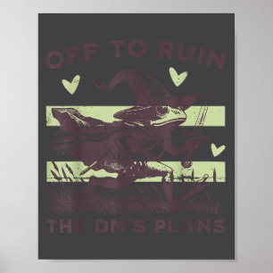 Poster For Arruinar os Planos do Dm Funny Frog Witch 