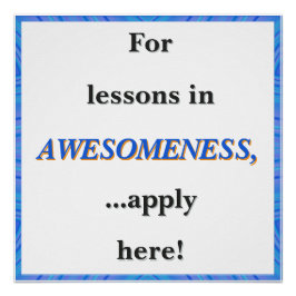 Pôster For Lessons in Awesomeness