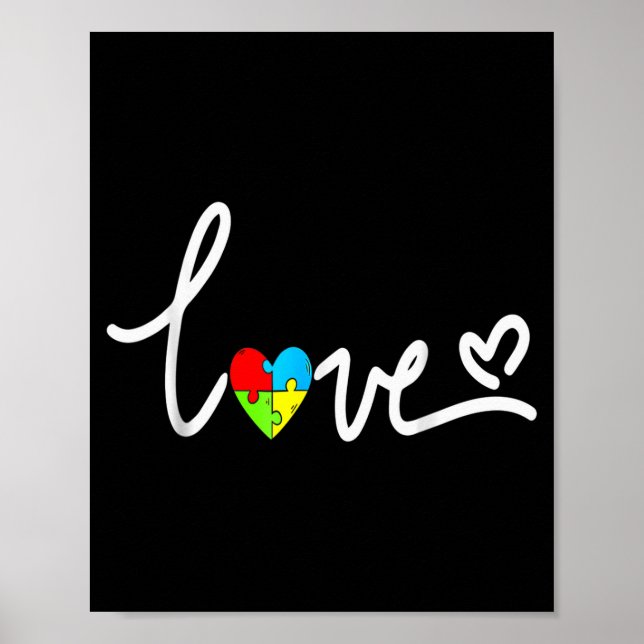 Poster For Men Women Autism Awareness Tee Plus Size  (Frente)