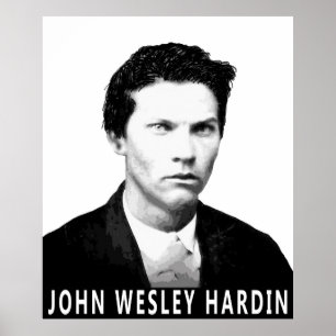 Poster FORA DA LEI de HARDIN de JOHN WESLEY do OESTE
