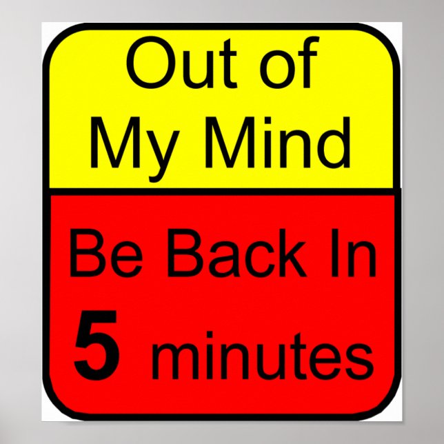 Pôster Fora de minha mente (Frente)