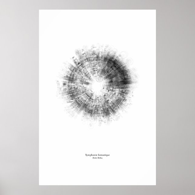 Pôster Fora do Funcionarios: Sinfonia fantástica (preto) (Frente)