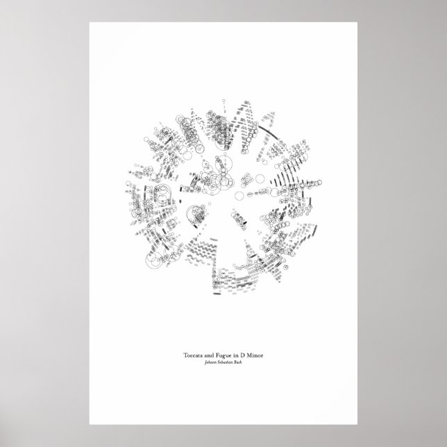 Pôster Fora do Funcionarios: Toccata e Fuga (preto) (Frente)
